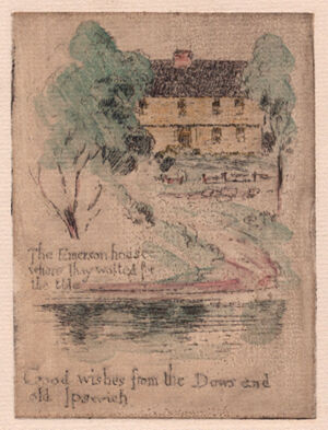 Etching with watercolor