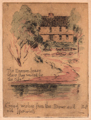 Etching with watercolor