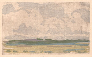 Color woodcut