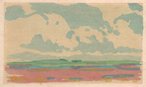 Color woodcut