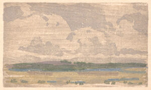 Color woodcut