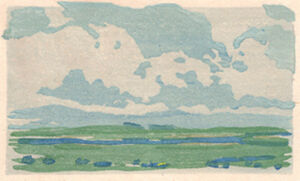 Color woodcut
