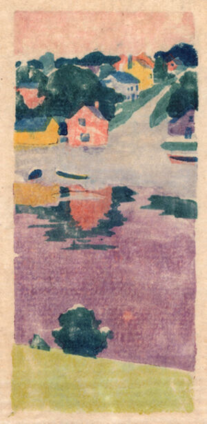 Color woodcut