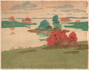Color woodcut