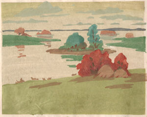 Color woodcut