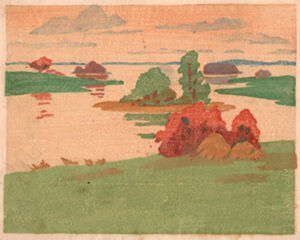 Color woodcut