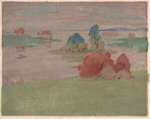 Color woodcut