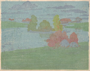 Color woodcut