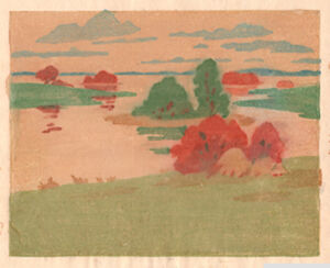 Color woodcut