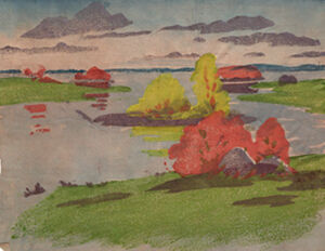 Color woodcut