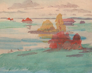 Color woodcut