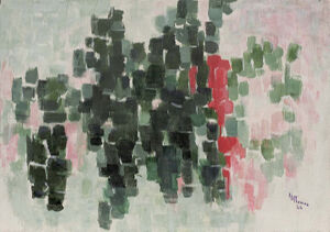 Acrylic and graphite on canvas