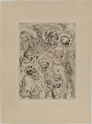 Drypoint on simili-Japon paper