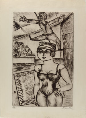 Drypoint on paper