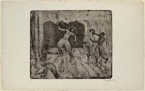 Etching and aquatint on wove paper
