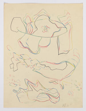 Colored pencil and graphite on paper