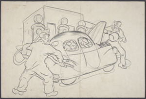 Charcoal on off-white wove paper