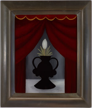 Oil on glass