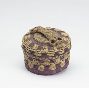 Brown ash, sweetgrass, commerical dye