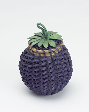 Brown ash, sweetgrass, commercial dye