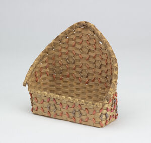 Brown ash, sweetgrass, commercial dye