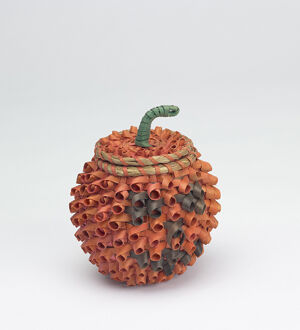 Brown ash, sweetgrass, commercial dye