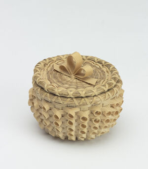 Brown ash, sweetgrass