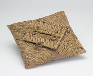 Brown ash, sweetgrass, commercial dye