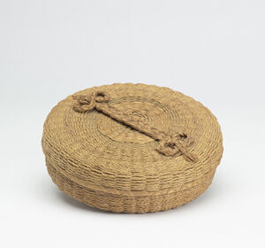 Brown ash, sweetgrass, commercial dye