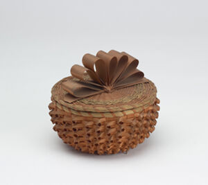 Brown ash, sweetgrass, commercial dye