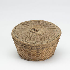 Brown ash, sweetgrass, commercial dye