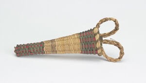 Brown ash, sweetgrass, commercial dye