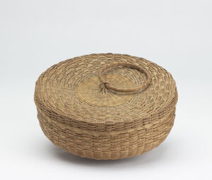 Brown ash, sweetgrass, commercial dye