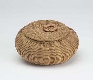 Brown ash, sweetgrass, commercial dye