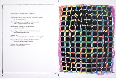 Portfolio of 20 four-color silkscreens and poems with title page and colophon