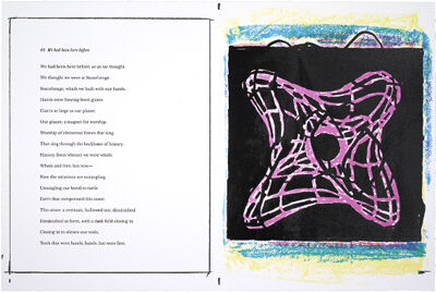Portfolio of 20 four-color silkscreens and poems with title page and colophon