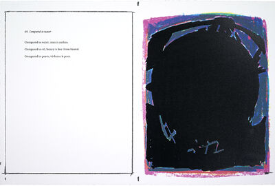 Portfolio of 20 four-color silkscreens and poems with title page and colophon