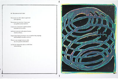 Portfolio of 20 four-color silkscreens and poems with title page and colophon