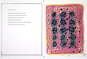 Portfolio of 20 four-color silkscreens and poems with title page and colophon