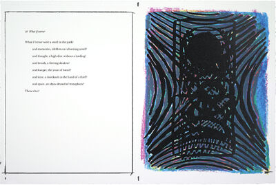 Portfolio of 20 four-color silkscreens and poems with title page and colophon