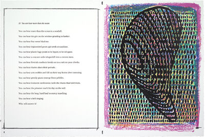 Portfolio of 20 four-color silkscreens and poems with title page and colophon