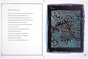Portfolio of 20 four-color silkscreens and poems with title page and colophon