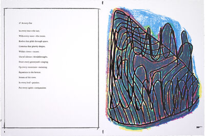 Portfolio of 20 four-color silkscreens and poems with title page and colophon