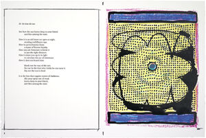 Portfolio of 20 four-color silkscreens and poems with title page and colophon