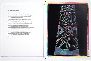 Portfolio of 20 four-color silkscreens and poems with title page and colophon