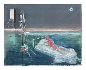 gouache, pencil and watercolor on paper