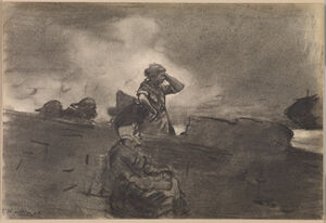 Charcoal and graphite on paper