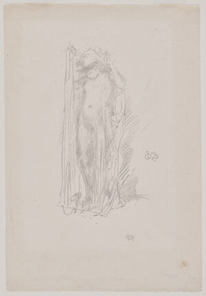 Transfer lithograph in black ink on laid paper