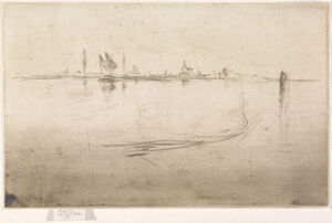 Drypoint in dark brown ink on off-white laid paper; fourth (final) state