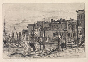 Etching and drypoint in black ink on off-white laid paper; sixth (final) state